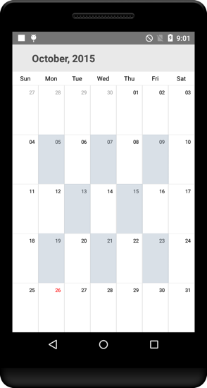 Multiselection Support in Xamarin.Android Calendar