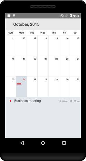 Inline Events in Xamarin.Android Calendar
