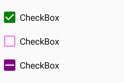 CheckedColor and UncheckedColor in Checkbox