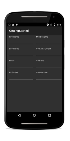 Setting column count to data form in Xamarin.Android DataForm