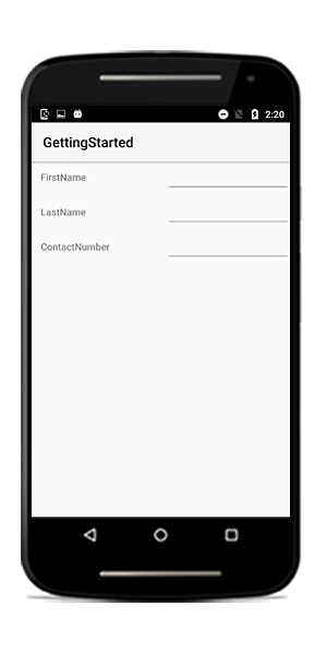 Ordering label of data form fields in Xamarin.Android DataForm