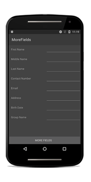 Adding data form fields at run time in Xamarin.Android DataForm
