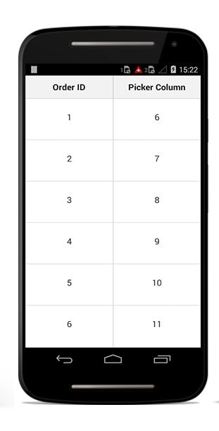 Xamarin.Android SfDataGrid pickerColumn displaymemberpath
