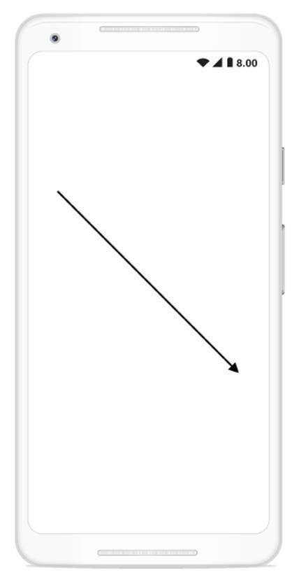 Straight connector in Xamarin.Android diagram
