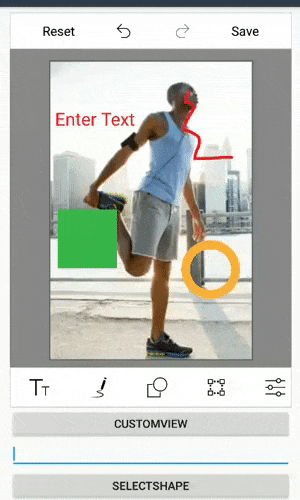 Shape selection support in Xamarin.Android ImageEditor