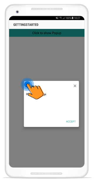 Shown at touch point in Xamarin.Android Popup Layout