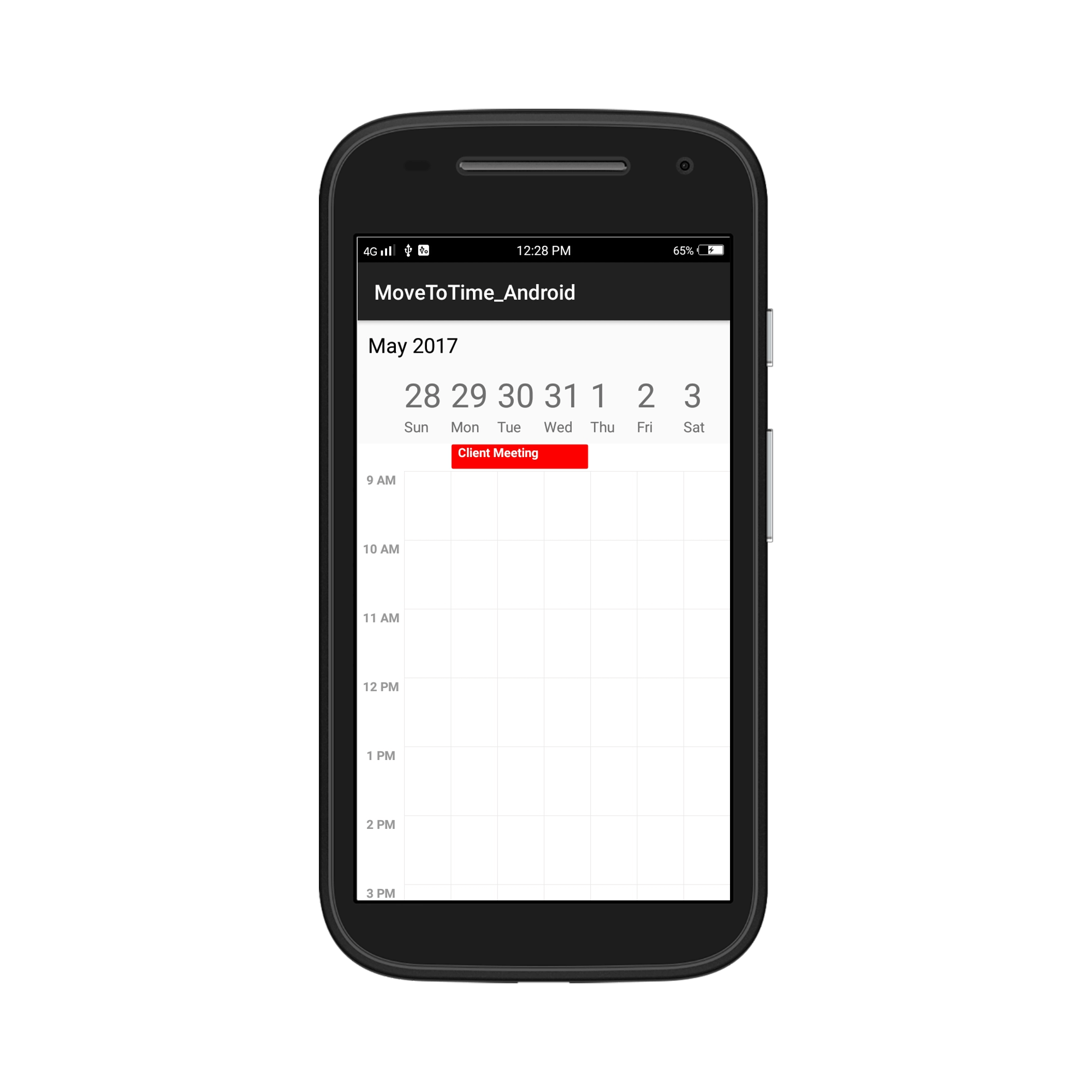 spanning or multiday appointments in schedule Xamarin Android