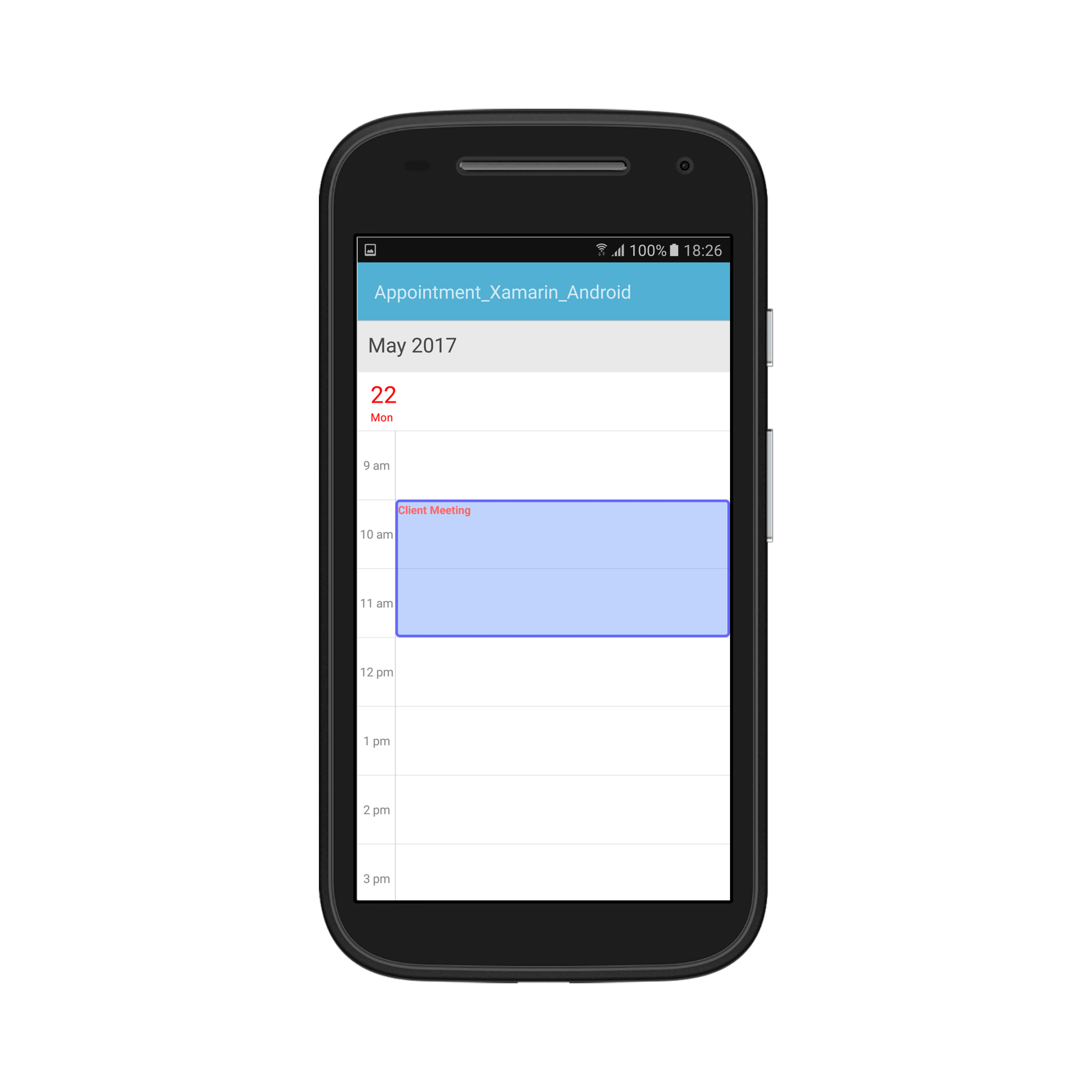 Appointments styling support in schedule Xamarin Android