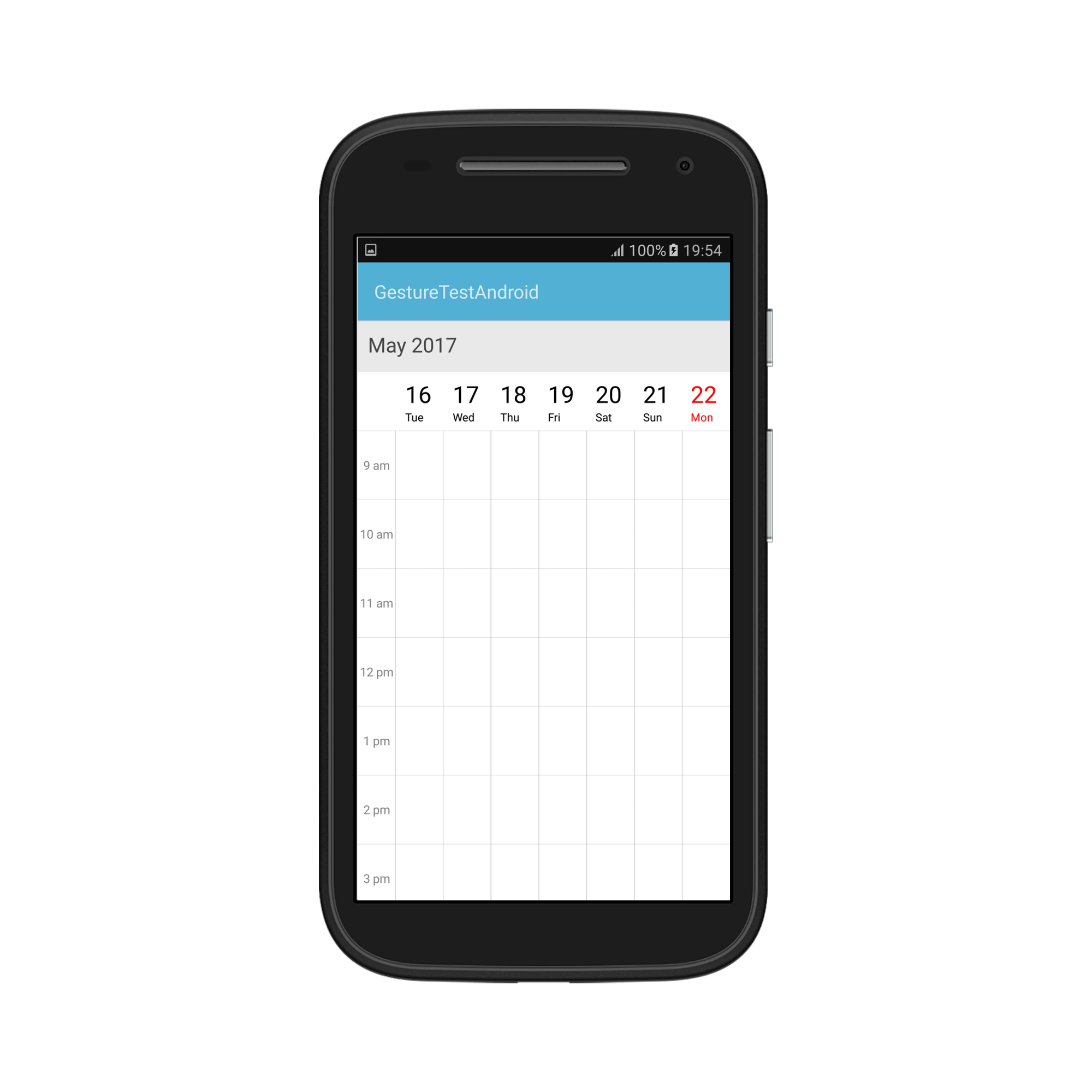 First day of week for week view in schedule for Xamarin.Android