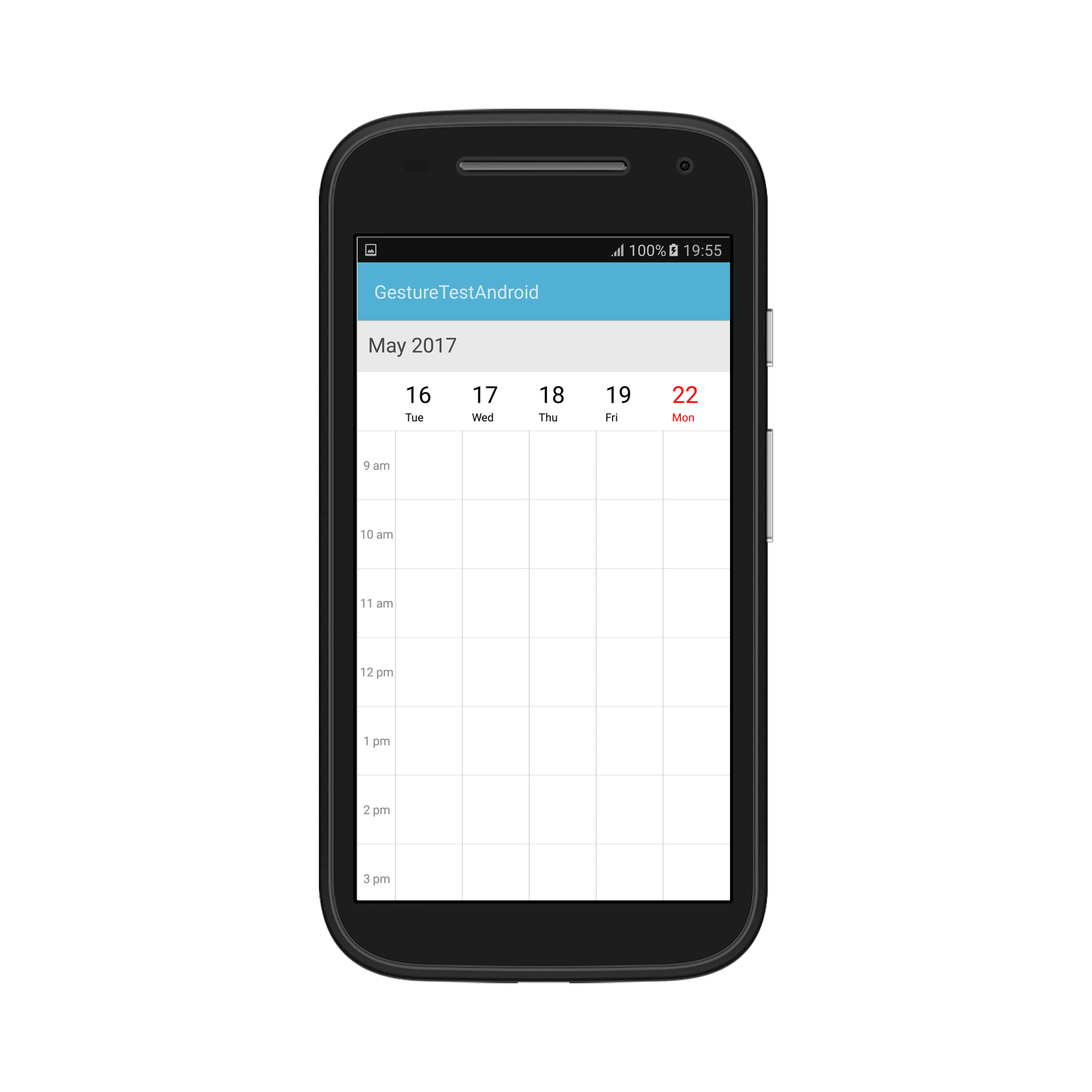 First day of work week for week view in schedule for Xamarin.Android