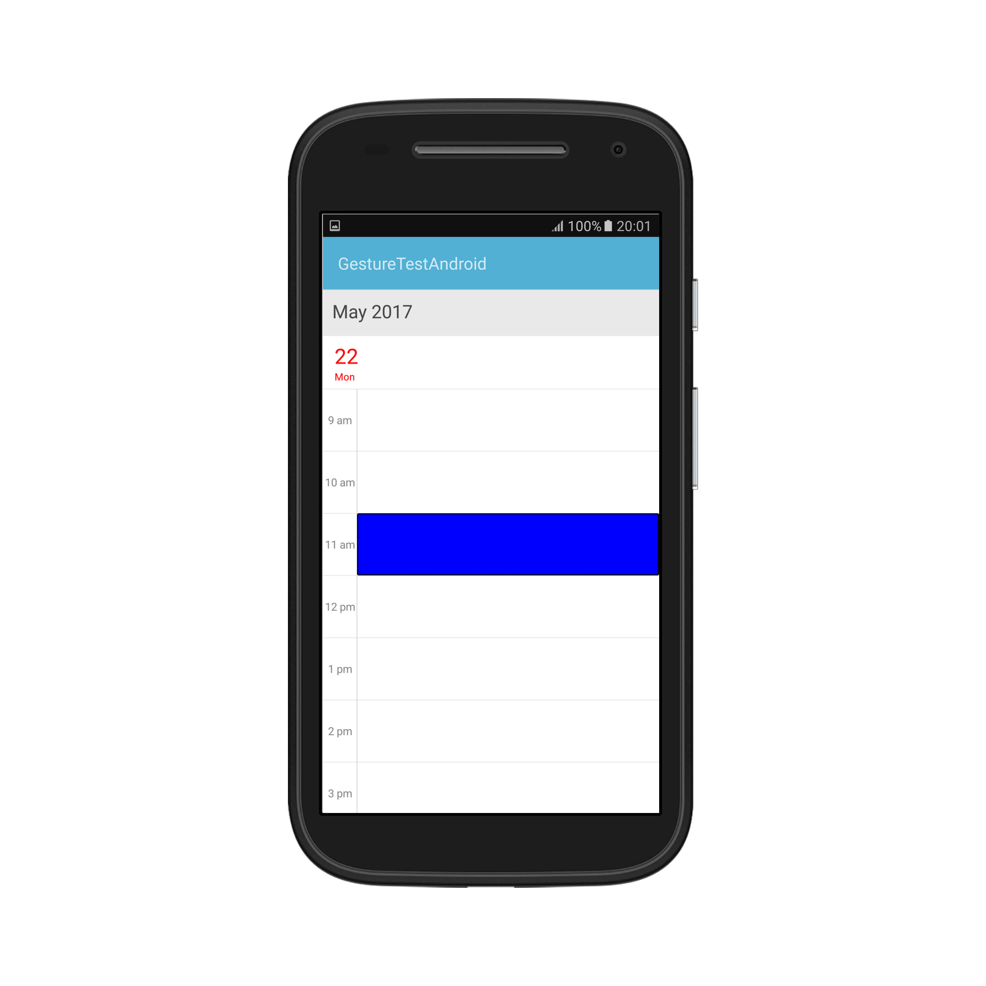 Selection style for schedule day view in Xamarin.Android