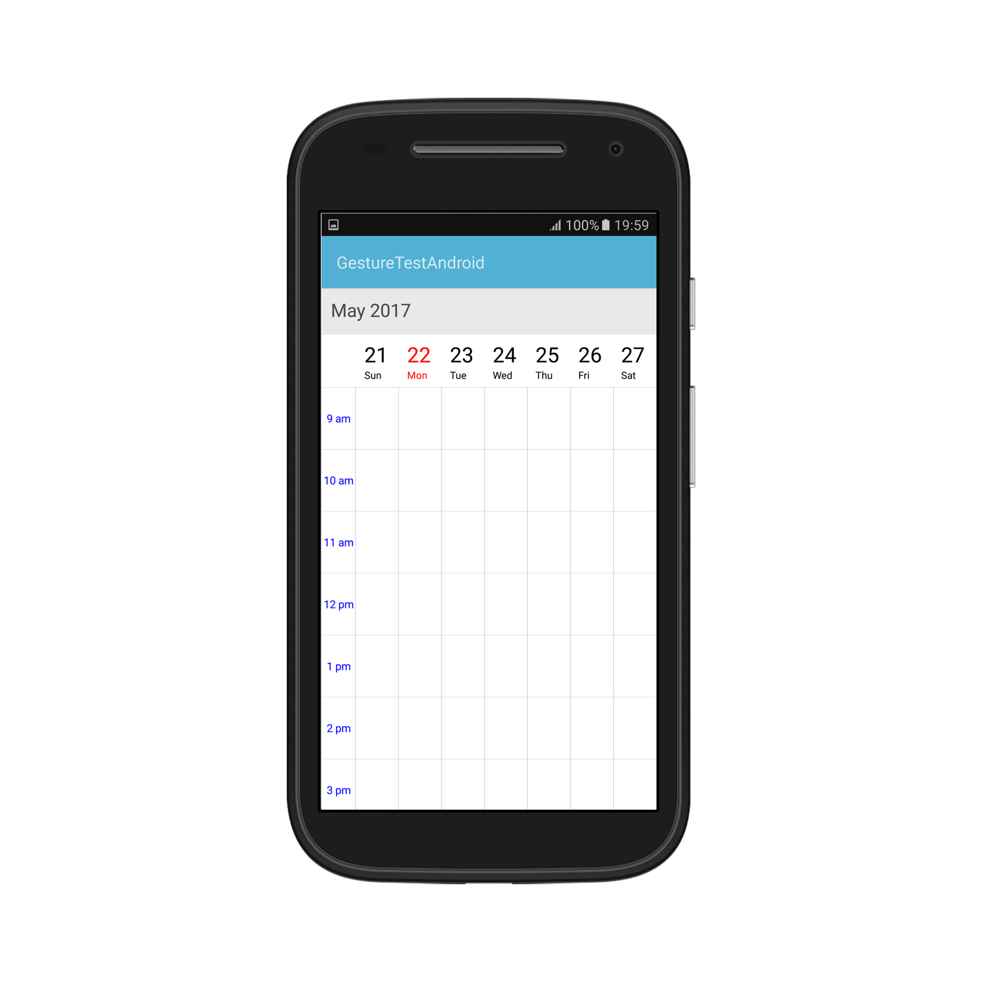 Week view time label appearance customization for schedule in Xamarin.Android
