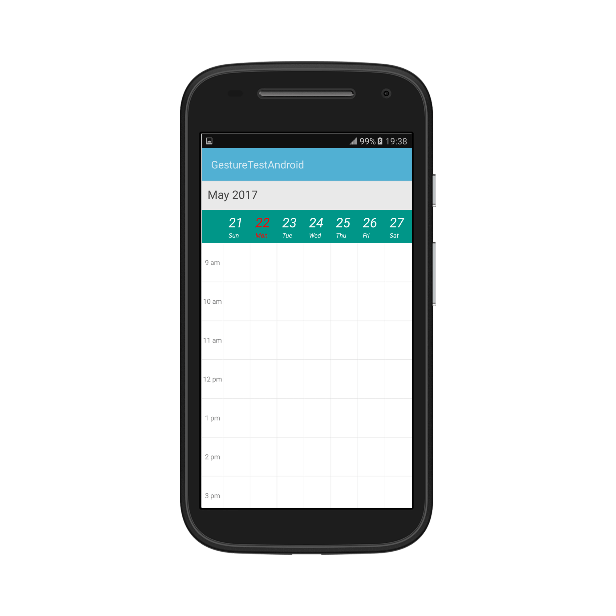 Week view view header appearance customization in schedule for Xamarin.Android