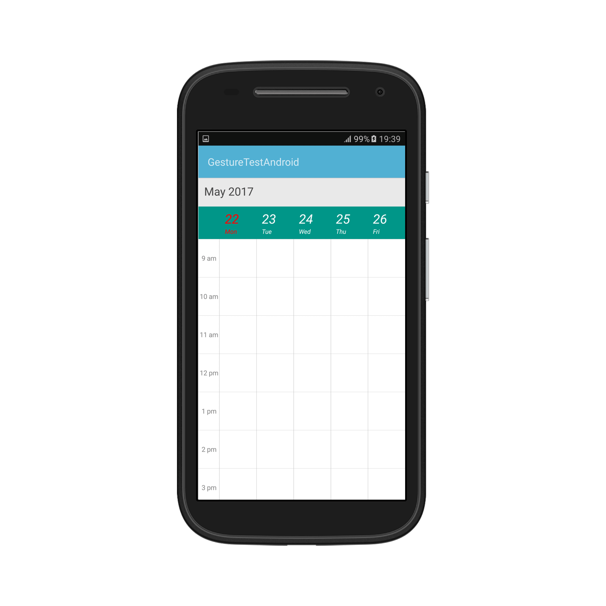 Work week view view header appearance customization in schedule for Xamarin.Android