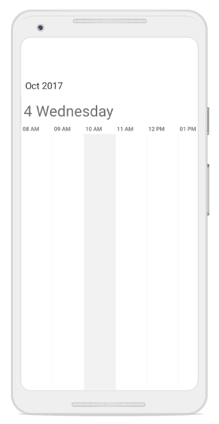 Programatic selection in xamarin android Timeline view