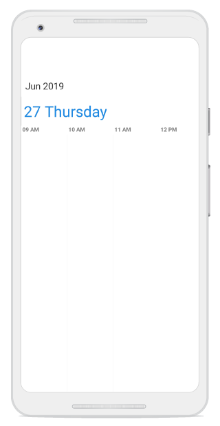 Time interval height in xamarin android Timeline view