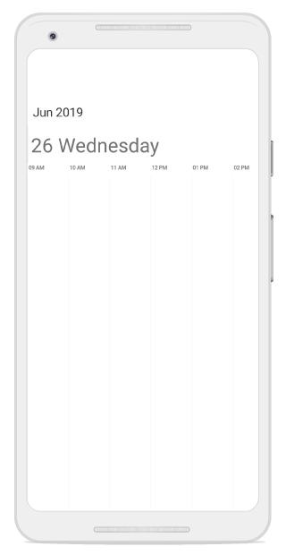 Time label size in xamarin android Timeline view