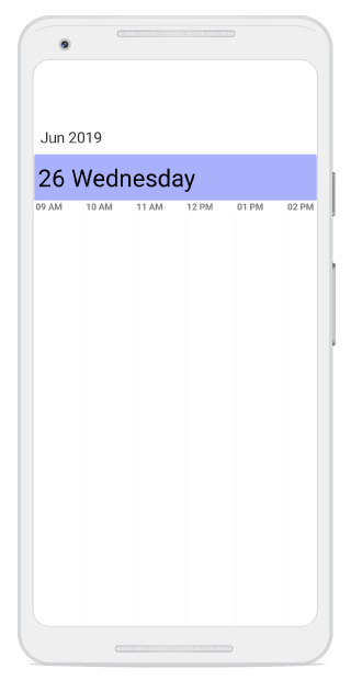 View header customization in xamarin android Timeline view