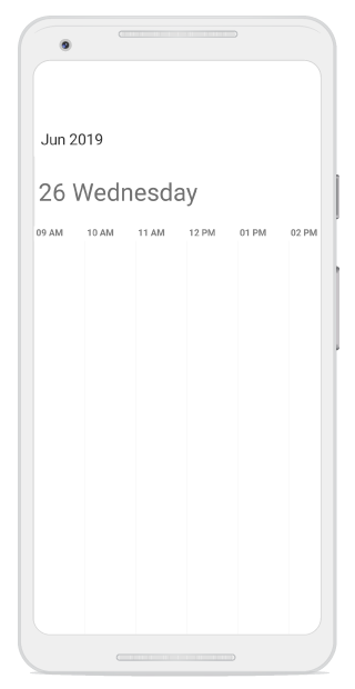 View header height in xamarin android Timeline view