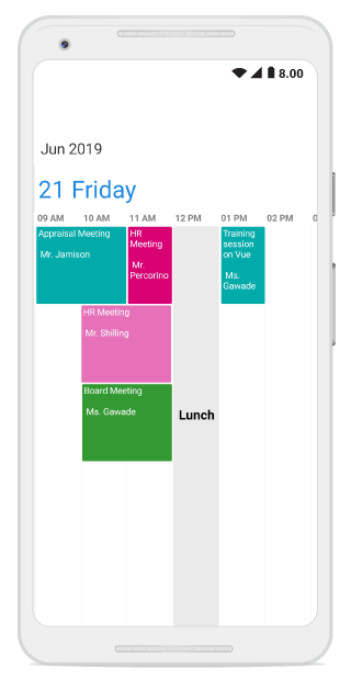 Timeline view in xamarin Android