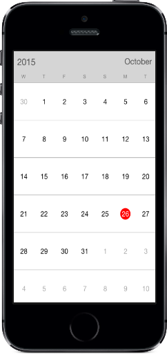 FirstDayofWeek support in Xamarin.iOS calendar
