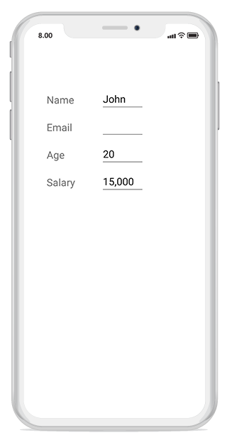 Loading data form with customized height and width Xamarin.iOS DataForm