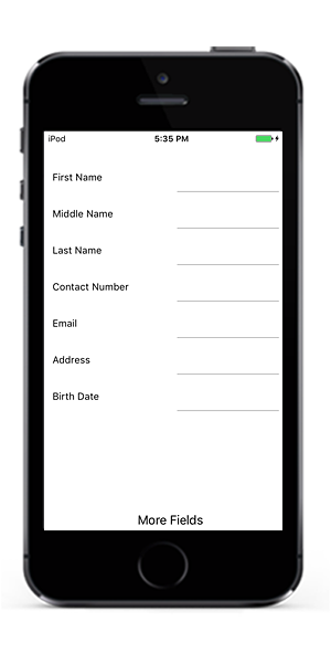 Removing data form fields at run time in Xamarin.iOS DataForm