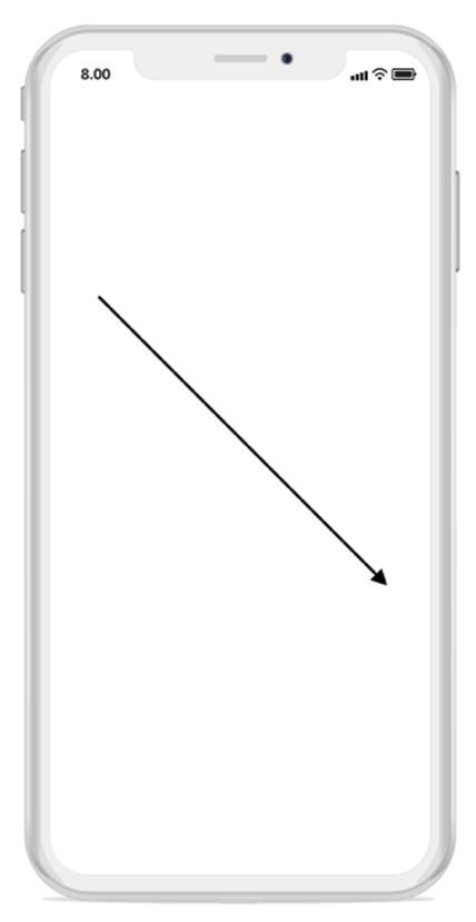Straight connector in Xamarin.iOS diagram