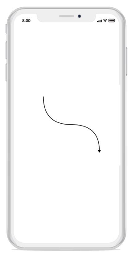 Curve connector in Xamarin.iOS diagram