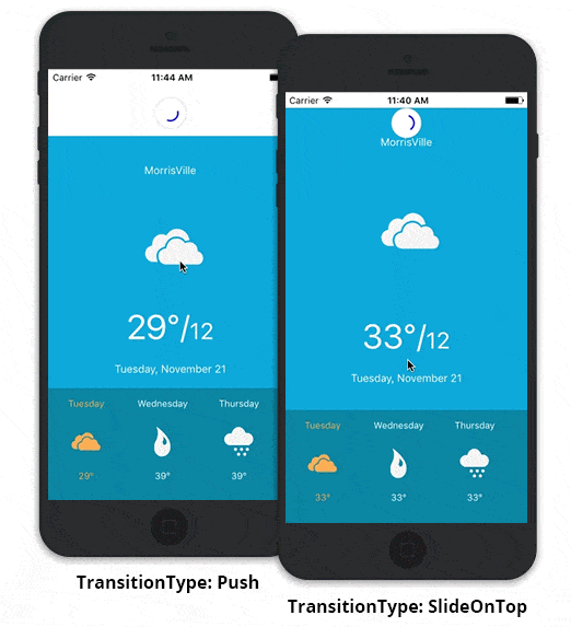 Weather Data in Xamarin iOS PullToRefresh
