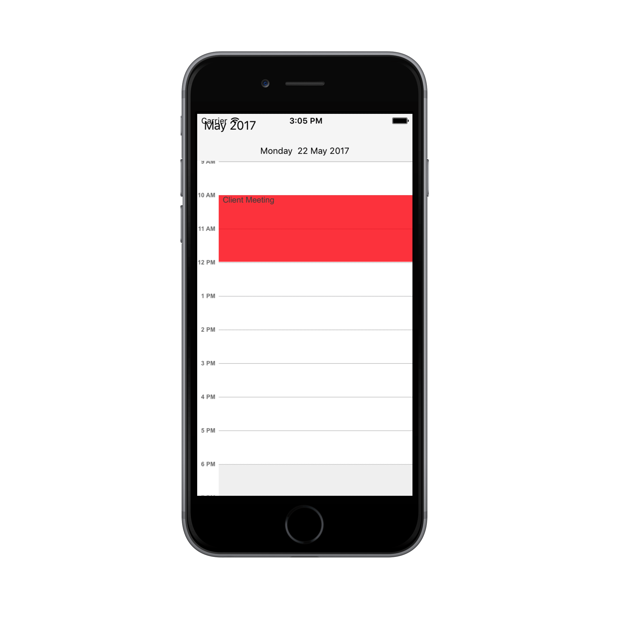 Creating Appointment in schedule Xamarin iOS