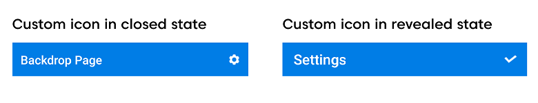 Open Custom icons