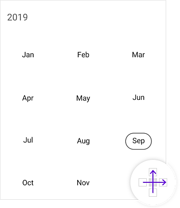 YearView Navigation in Xamarin.Forms Calendar 