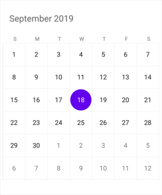 CellGridOptions support support in Xamarin.Forms Calendar