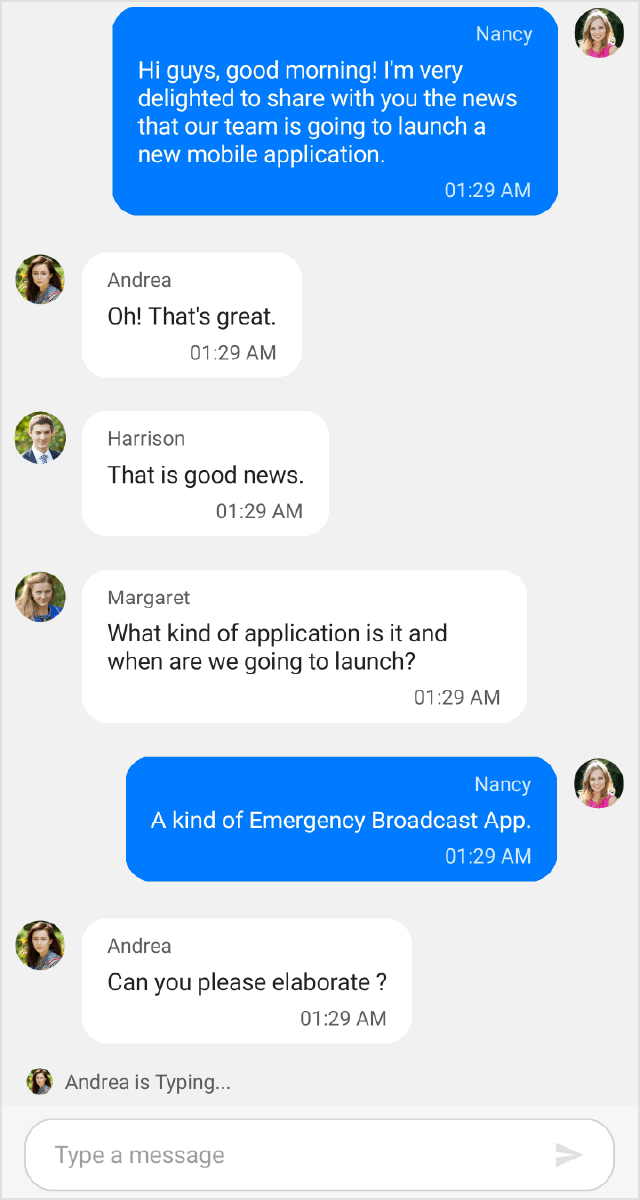 xamarin forms chat ui