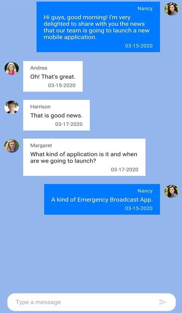 Xamarin Forms Chat Background