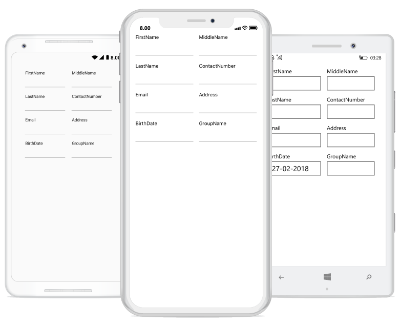 Setting column count to data form in Xamarin.Forms DataForm