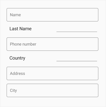 Arranging data form field in different layouts in Xamarin.Forms DataForm
