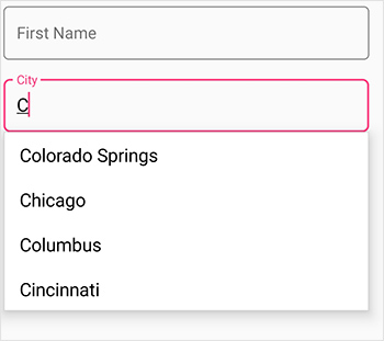 Setting complex itemsSource for auto complete editor in Xamarin.Forms DataForm