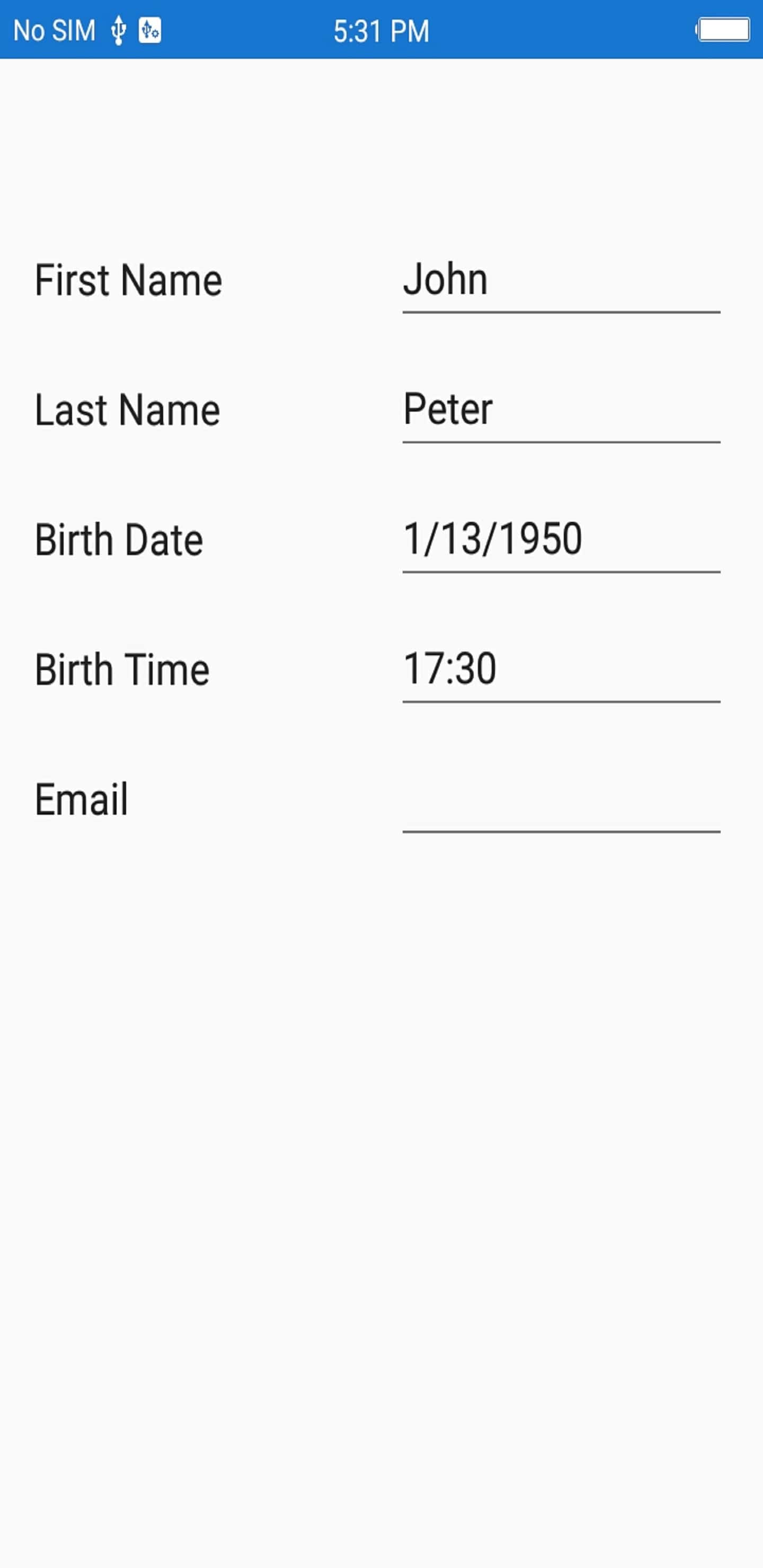 Setting time format to data form time item in Xamarin.Forms DataForm