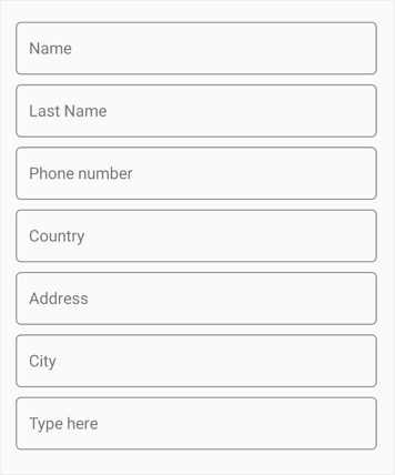 Arranging data form field in floating label layout in Xamarin.Forms DataForm