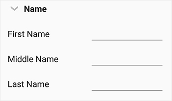 Group data form items in Xamarin.Forms DataForm
