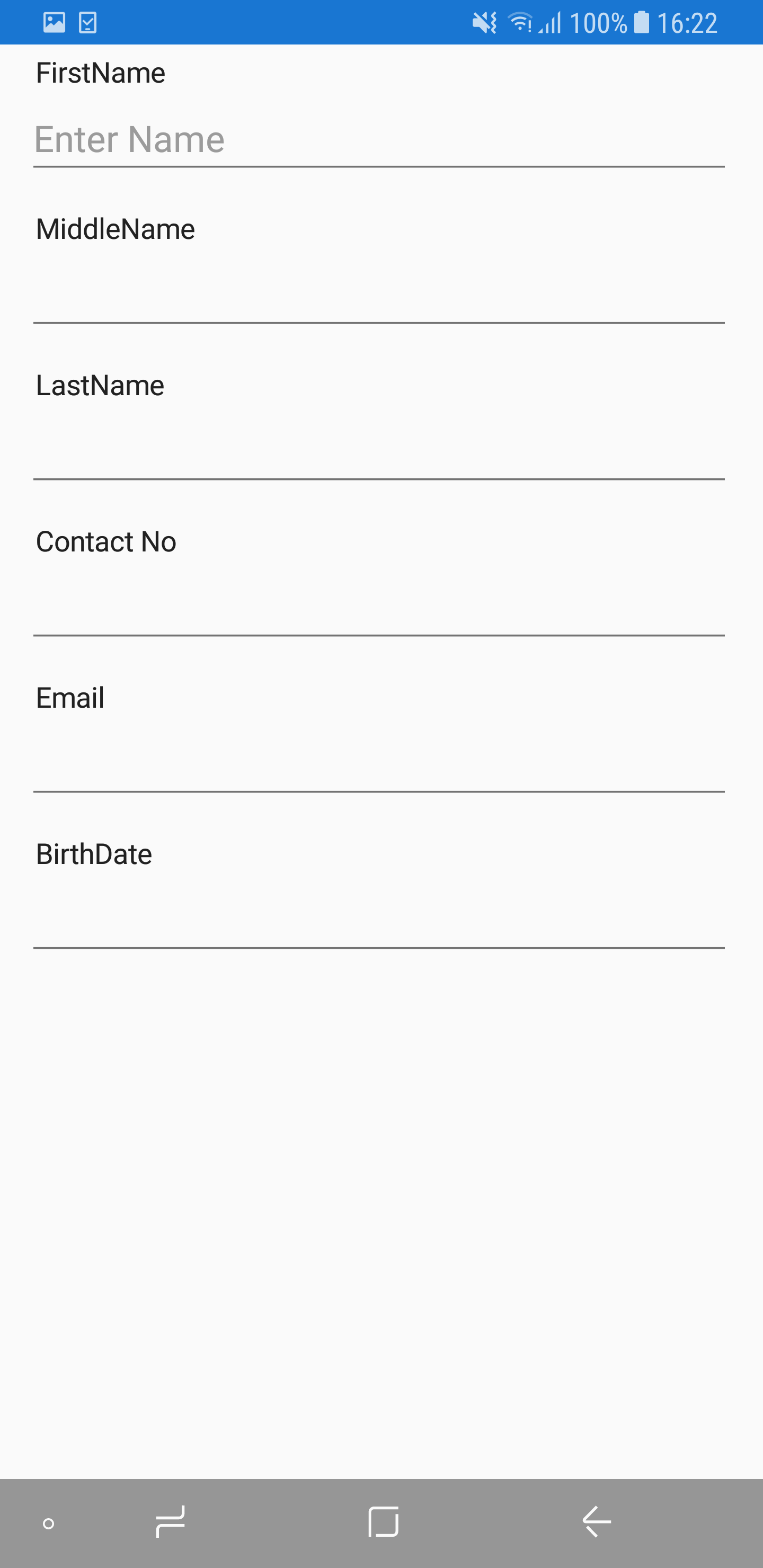 Arranging data form field when label position as top in Xamarin.Forms DataForm