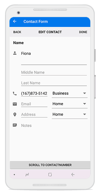 Scroll to specific editor in Xamarin.Forms DataForm