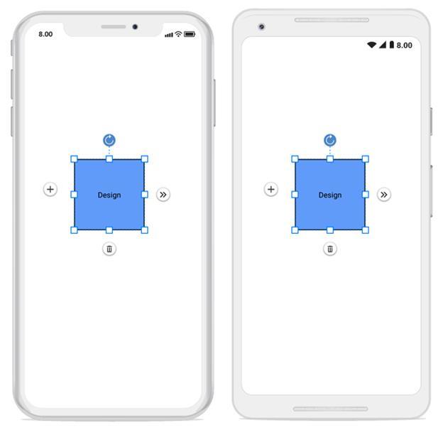 Customize user handle position in Xamarin.Forms diagram