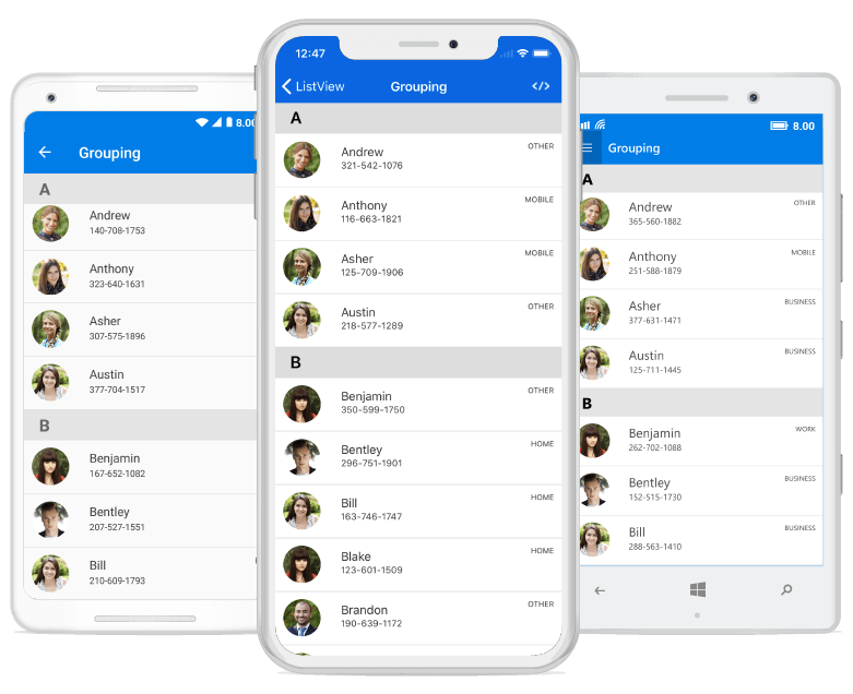 About Xamarin Listview Control Syncfusion