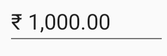 Display the value with currency notation