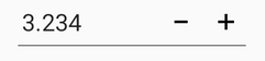 Display the SfNumericUpDown control with MaximumDecimalDigits