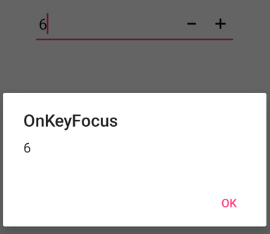 Display the control with OnKeyFocus