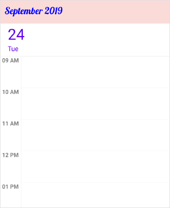 Xamarin.Forms SfSchedule Header customization